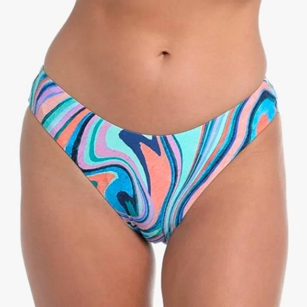 La Blanca Women's Technicolor Side Tab Hipster Bikini Bottom